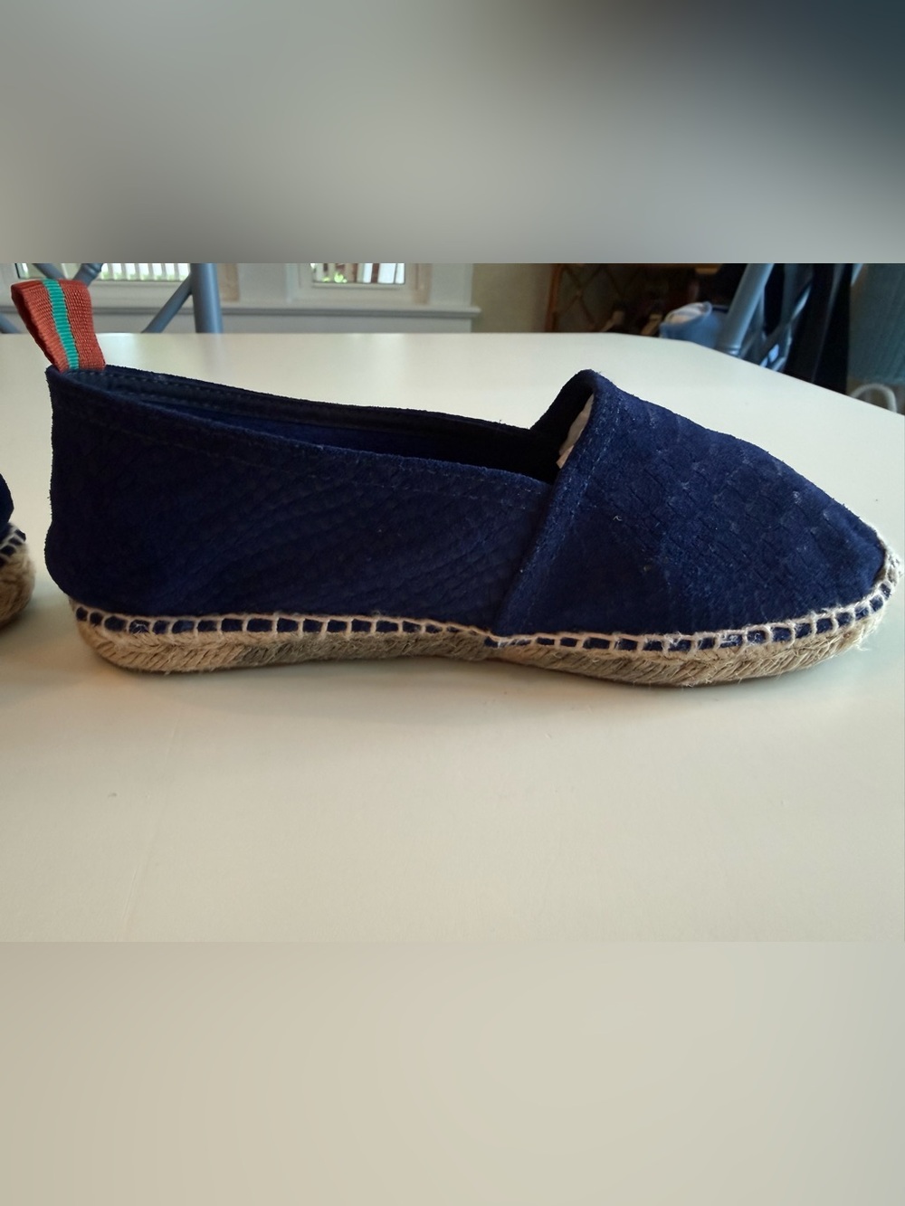 Penelope Chilvers Navy Espadrille Flats - Picture 5 of 5